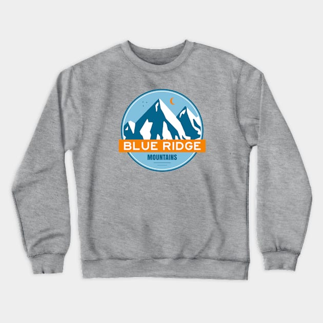 Blue Ridge Mountains Crewneck Sweatshirt by esskay1000